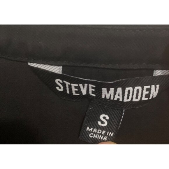 Steve Madden Womens Allegra Black Maxi Dress Sm Whimsigoth Goth Steampunk - Picture 4 of 6